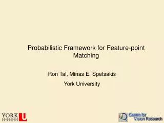 Probabilistic Framework for Feature-point Matching