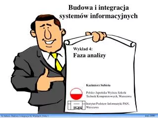 budowa i integracja system w informacyjnych