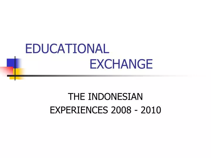 educational exchange