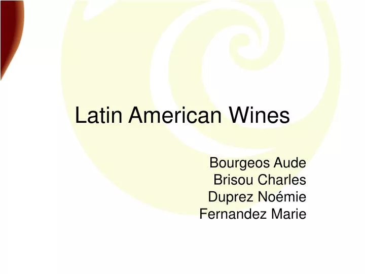 latin american wines