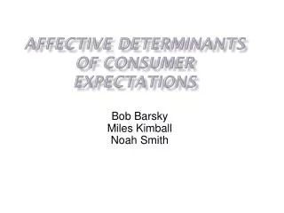Bob Barsky Miles Kimball Noah Smith