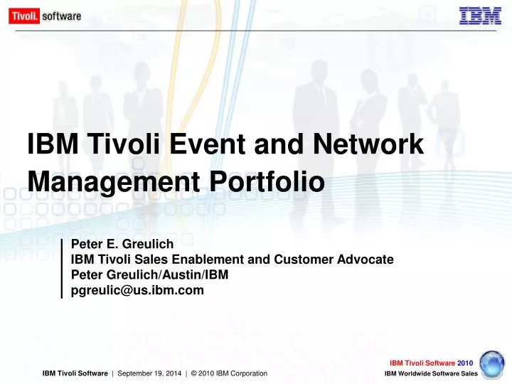 ibm tivoli event and network management portfolio