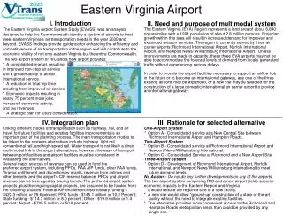 Eastern Virginia Airport