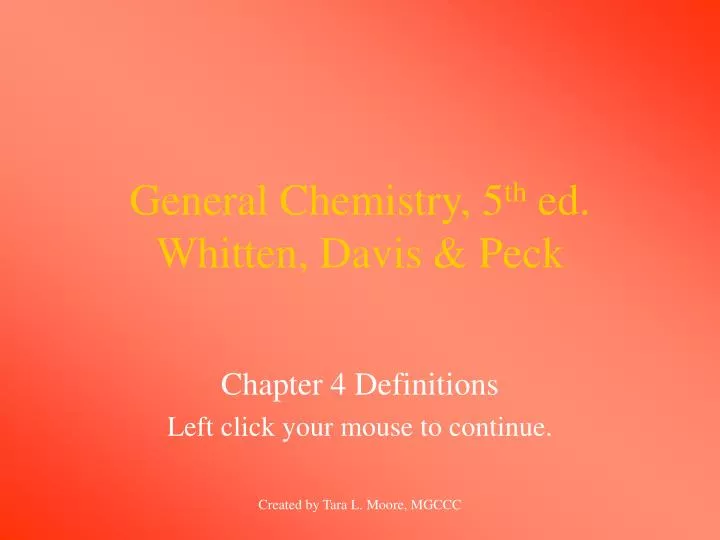 general chemistry 5 th ed whitten davis peck