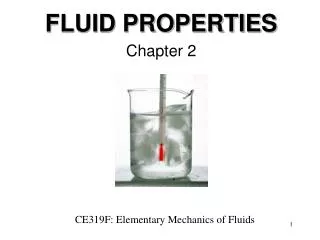 FLUID PROPERTIES Chapter 2