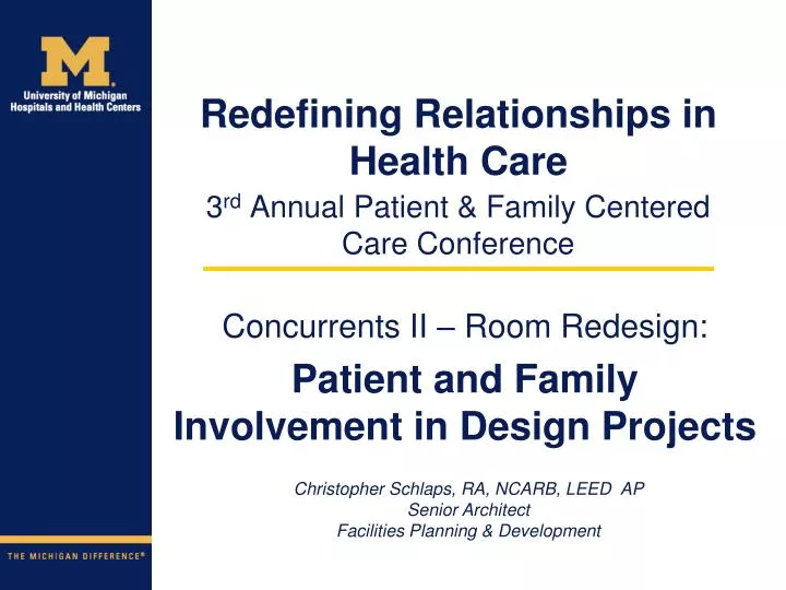 3 rd annual patient family centered care conference