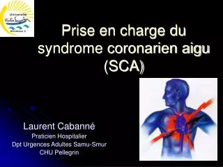prise en charge du syndrome coronarien aigu sca