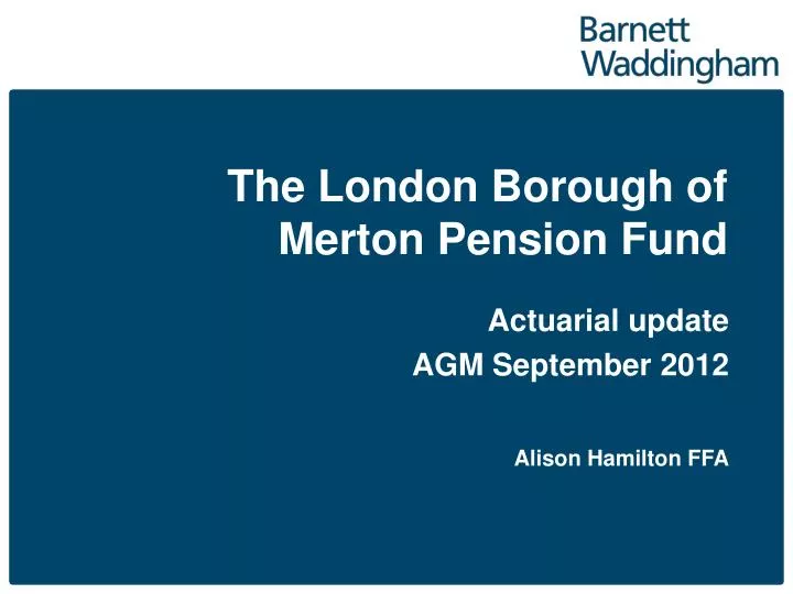 the london borough of merton pension fund