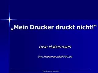 mein drucker druckt nicht