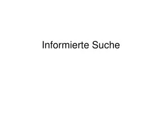 informierte suche