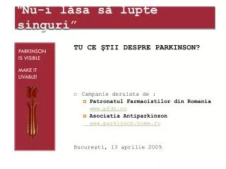 nu i l sa s lupte singuri