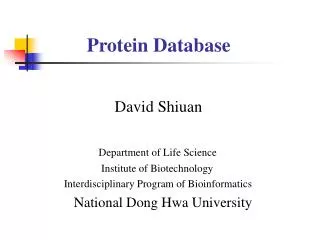 Protein Database