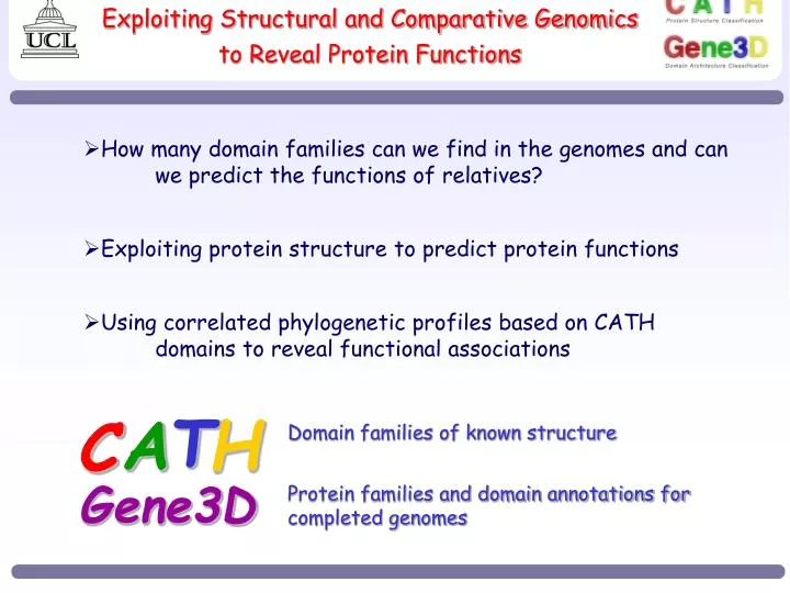 exploiting structural and comparative genomics to reveal protein functions