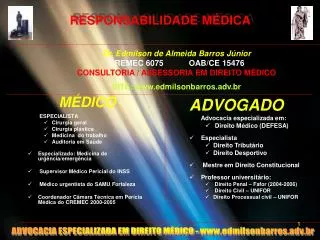 responsabilidade m dica