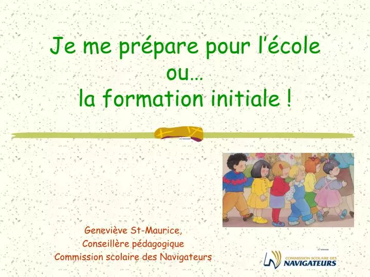 je me pr pare pour l cole ou la formation initiale