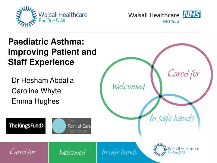 paediatric asthma improving patient and staff experience