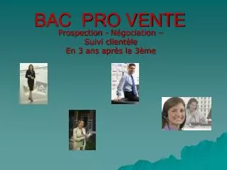 bac pro vente