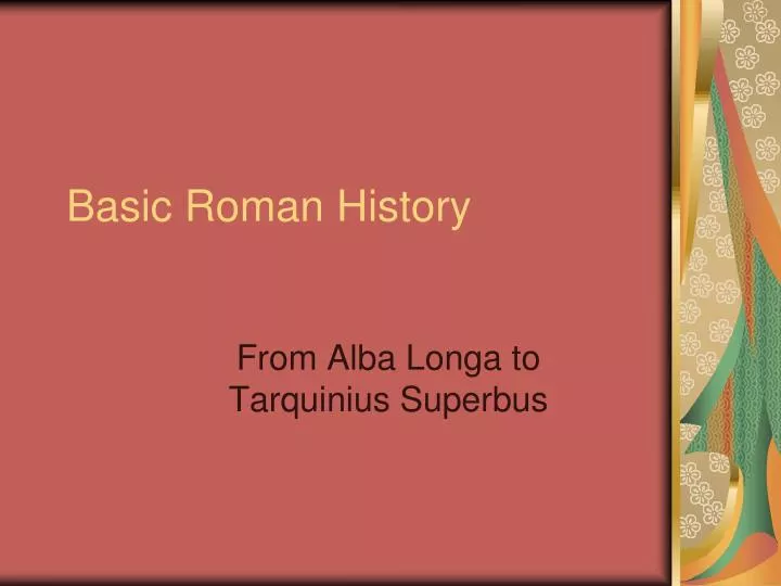 basic roman history