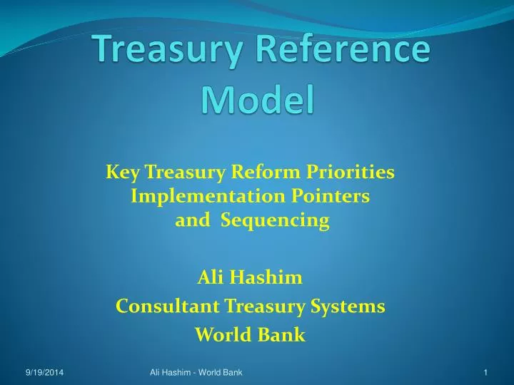 treasury reference model