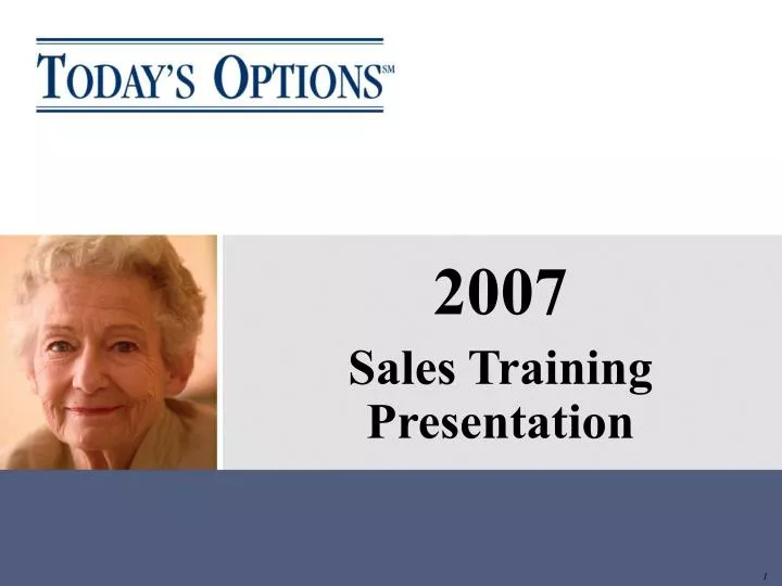 2007 sales training presentation