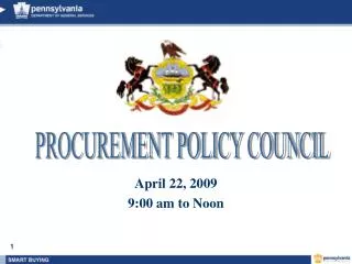 April 22, 2009 9:00 am to Noon