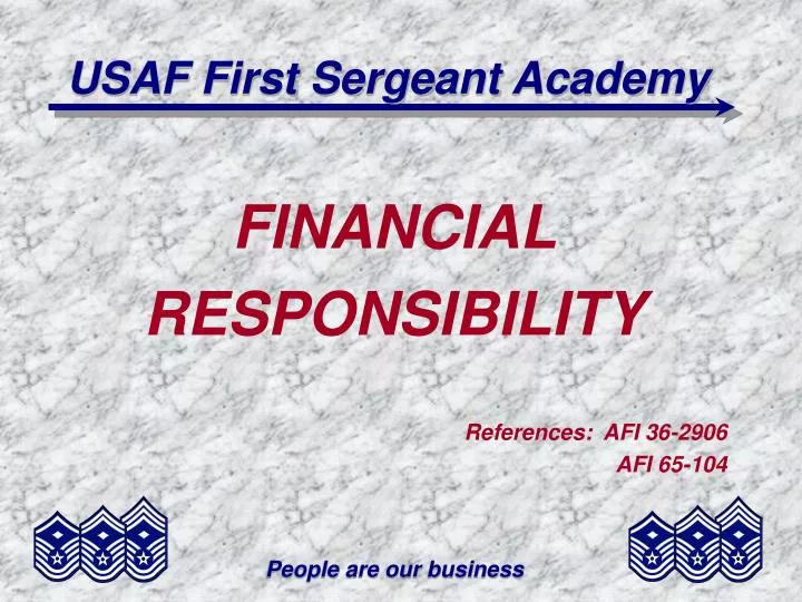 usaf first sergeant academy