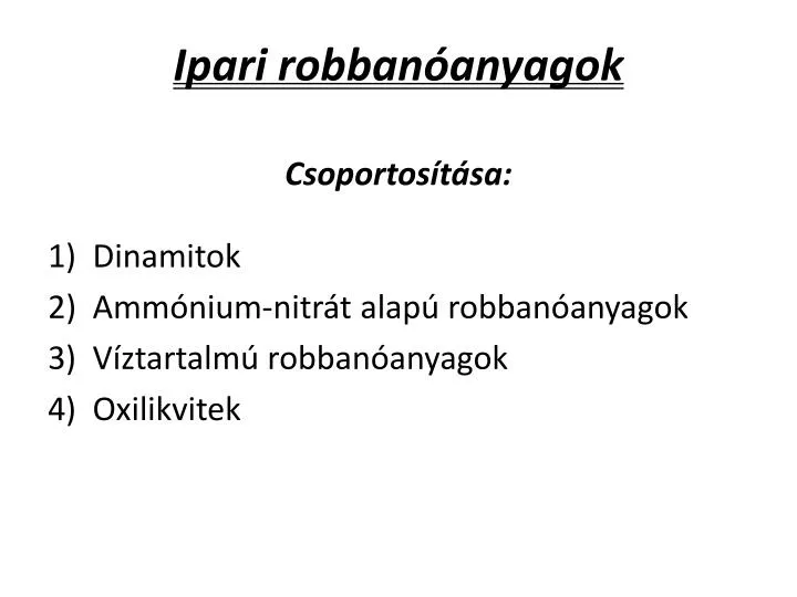 ipari robban anyagok csoportos t sa