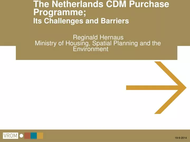 the netherlands cdm purchase programme its challenges and barriers