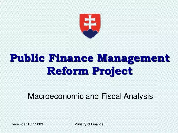 public finance management reform project