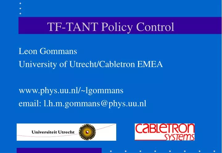 tf tant policy control