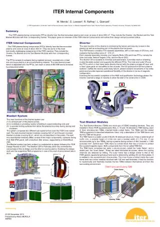 ITER Internal Components