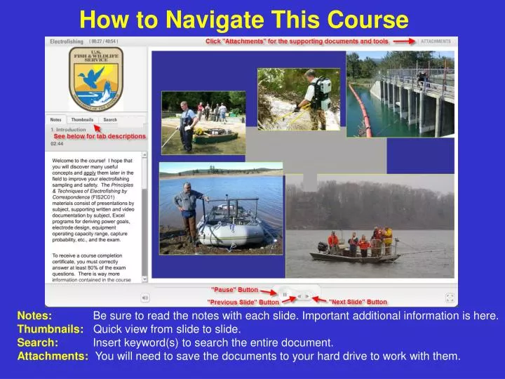 how to navigate this course