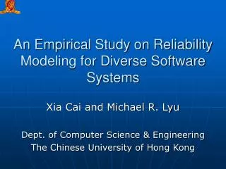 An Empirical Study on Reliability Modeling for Diverse Software Systems