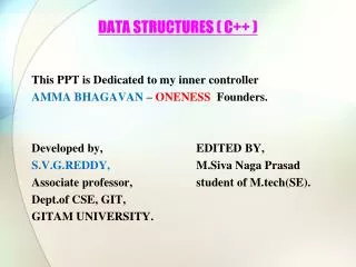 DATA STRUCTURES ( C++ )