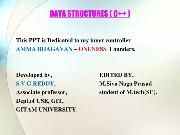 data structures c