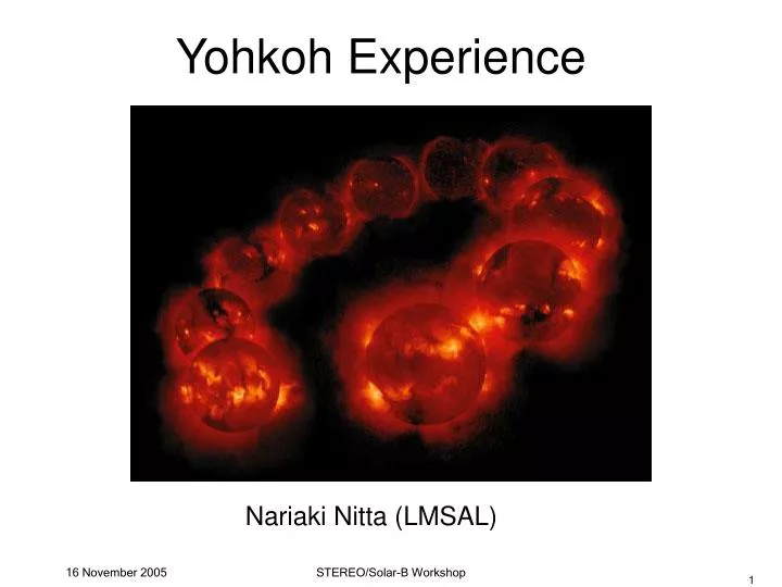 yohkoh experience