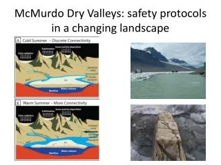 McMurdo Dry Valleys: safety protocols in a changing landscape
