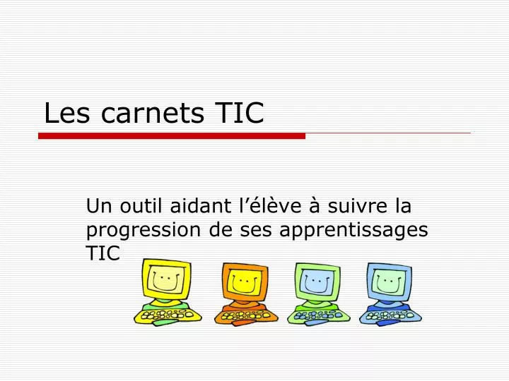 les carnets tic