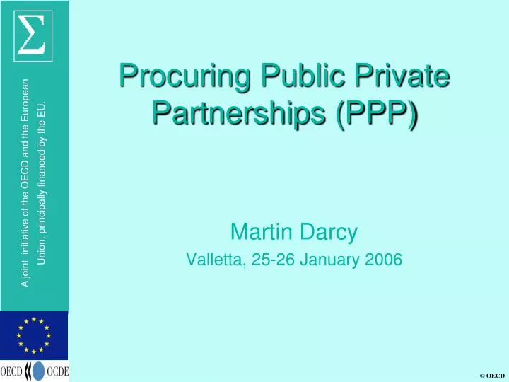 procuring public private partnerships ppp