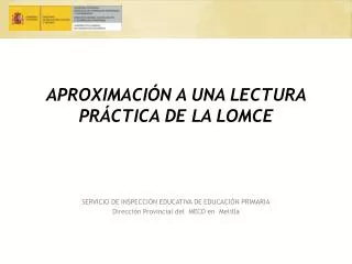 aproximaci n a una lectura pr ctica de la lomce