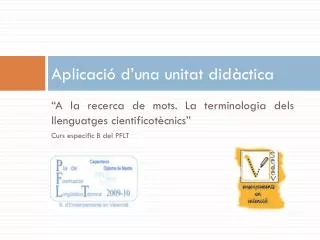 aplicaci d una unitat did ctica