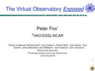 The Virtual Observatory Exposed