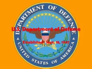 u s department of defense