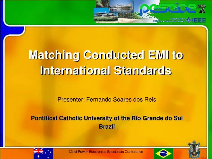 matching conducted emi to international standards