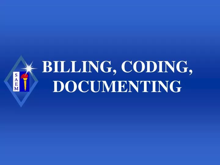billing coding documenting