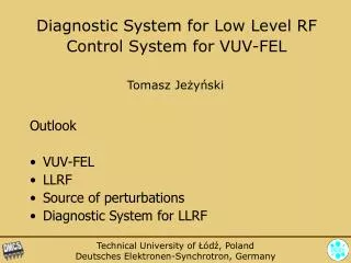 Diagnostic System for Low Level RF Control System for VUV-FEL