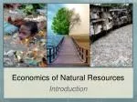 Economics Of Natural Resources T 