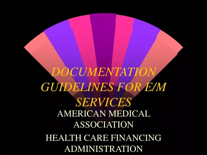 documentation guidelines for e m services