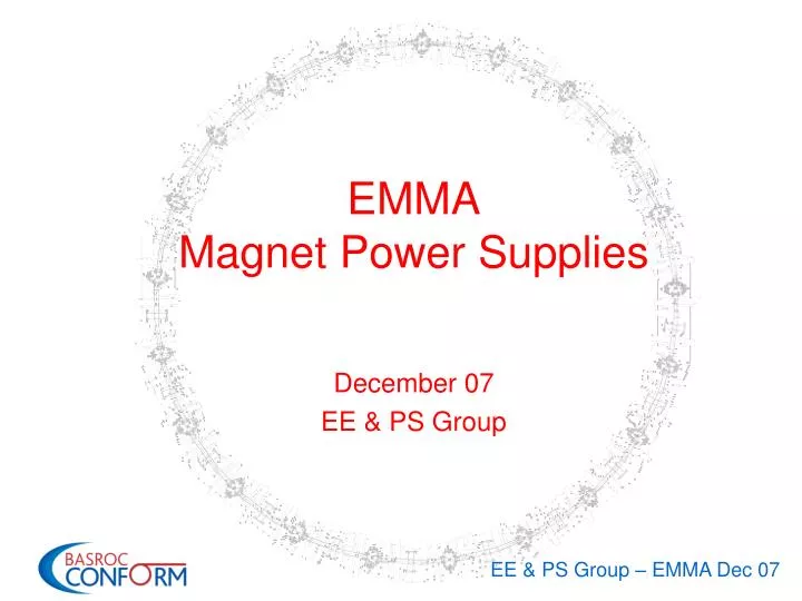 emma magnet power supplies