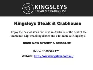 Best Steak And Crabhouse in Australia